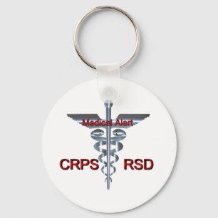 医学の記号- CRPS RSDの医学警報 キーホルダー