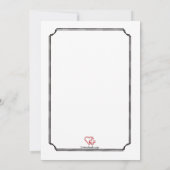 医学の退職パーティーの写真の招待状 招待状 (裏面)