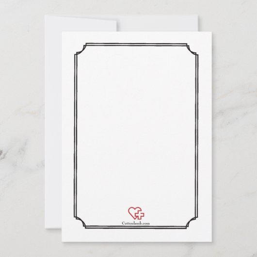 医学の退職パーティーの写真の招待状 招待状 (裏面)