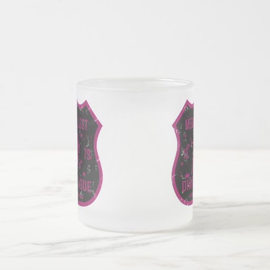 医学のAsstの花型女性歌手リーグ フロストグラスマグカップ (中央)