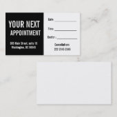 医学のPsysiciansの入院患者のアポイントメント 予約カード (正面/裏面)