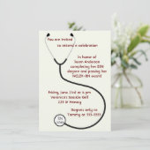 医学または看護程度の卒業の招待状 招待状 (スタンド正面)