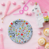 医学をテーマにした ペーパープレート (パーティー)