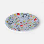 医学をテーマにした ペーパープレート (アングル)