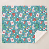 医学アイコンパターン シェルパブランケット (正面(横))