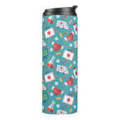 医学アイコンパターン タンブラー (回転左)