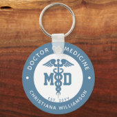 医学カスタム医MD卒業式ギフト キーホルダー (正面)