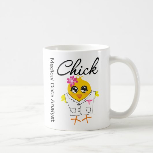 医学データ分析者のひよこ コーヒーマグカップ (右)