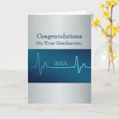 医学ナースかGraduation Custom Dated博士 カード (黄色い花)
