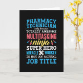 医学ヒーロー薬学技術薬剤師 カード (黄色い花)