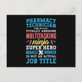 医学ヒーロー薬学技術薬剤師 ポストカード (正面)