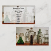 医学ボトル背が高く背が低い 名刺 (正面/裏面)
