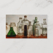 医学ボトル背が高く背が低い 名刺 (裏面)