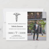 医学モダン卒業写真学校 案内状 (正面)