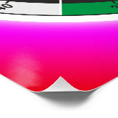 医学伝統的中国の体クロックスクエアスティ ポスター (コーナー)