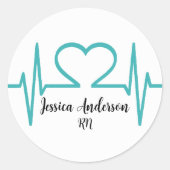 医学卒業パーティー ラウンドシール (正面)