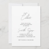 医学卒業招待状発表 セーブザデート (裏面)