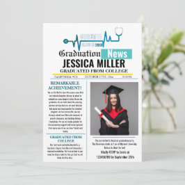 医学卒業新聞大学ユニーク 招待状