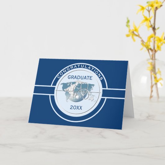 医学卒業祝い カード (黄色い花)