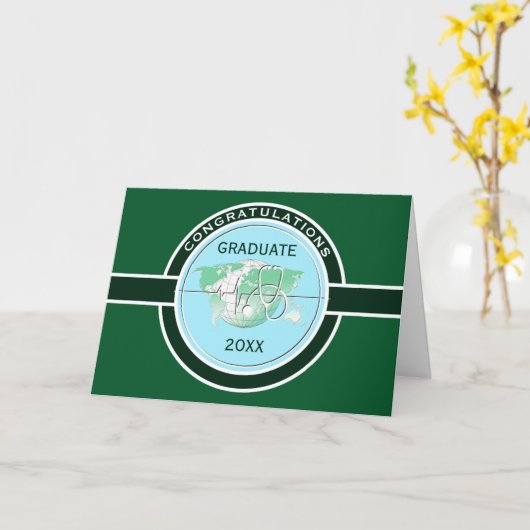 医学卒業祝い カード (黄色い花)