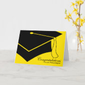 医学学位おめでとうございます！ カード (黄色い花)