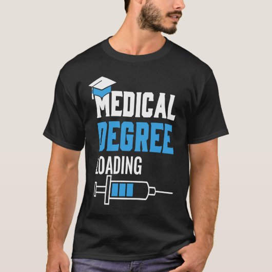 医学学位ロード医学生ドクター Tシャツ (正面)