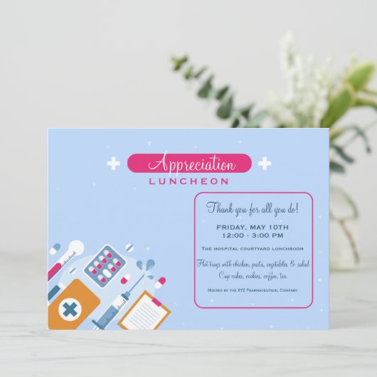 医学昼食会 招待状 (スタンド正面)