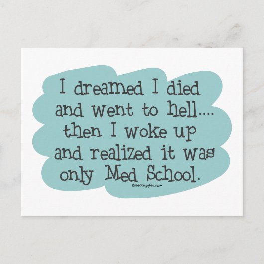 医学校か地獄か? ポストカード (正面)