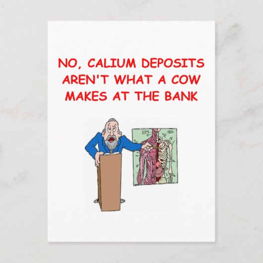 医学校のジョーク ポストカード (正面)