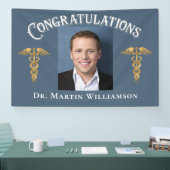 医学校医ナース歯医者の卒業 横断幕 (トレードショー)