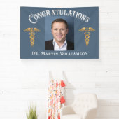 医学校医ナース歯医者の卒業 横断幕 (インサイチュ)