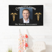 医学校医ナース歯医者の卒業 横断幕 (インサイチュ)