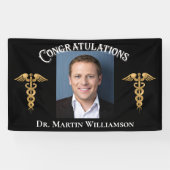 医学校医ナース歯医者の卒業 横断幕 (横)