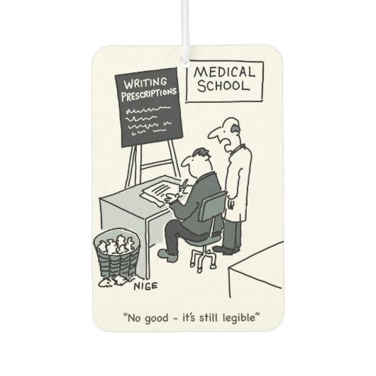 医学校医書師の処方箋 カーエアーフレッシュナー (正面)