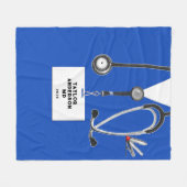 医学校卒園 フリースブランケット (正面(横))