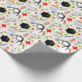 医学校卒業ラッピング紙 ラッピングペーパー (角)