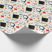 医学校卒業ラッピング紙 ラッピングペーパー (角)