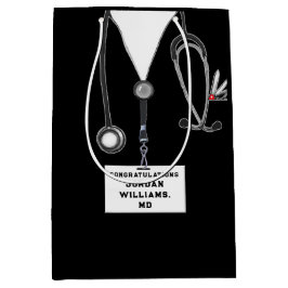 医学校卒業中抱き枕 ミディアムペーパーバッグ