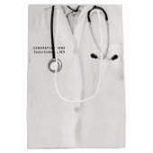 医学校卒業中抱き枕 ミディアムペーパーバッグ (裏面)