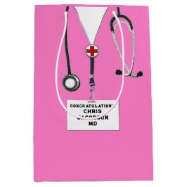 医学校卒業中抱き枕 ミディアムペーパーバッグ