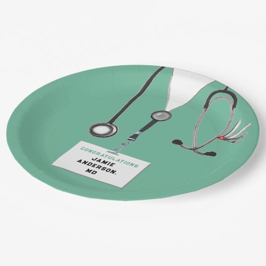 医学校卒業党紙プレート ペーパープレート (アングル)