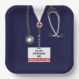 医学校卒業党紙プレート ペーパープレート