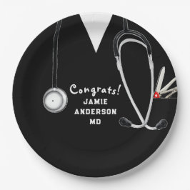 医学校卒業党紙プレート ペーパープレート
