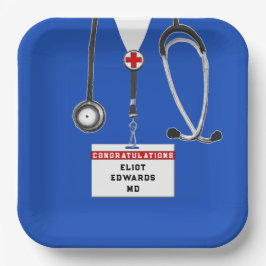 医学校卒業党紙プレート ペーパープレート