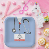 医学校卒業党紙プレート ペーパープレート (パーティー)