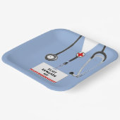 医学校卒業党紙プレート ペーパープレート (傾斜あり)