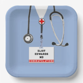 医学校卒業党紙プレート ペーパープレート