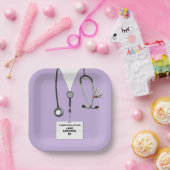 医学校卒業党紙プレート ペーパープレート (パーティー)