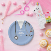 医学校卒業党紙プレート ペーパープレート (パーティー)