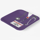 医学校卒業党紙プレート ペーパープレート (傾斜あり)